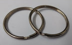 Genuine British Issue Nickel Plated 45mm Large Split Rings 1 Pair STD48
