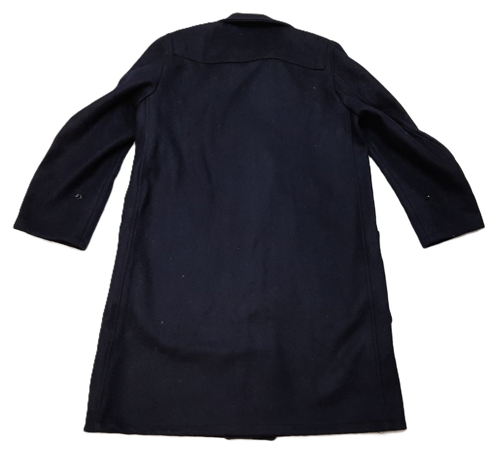 Vintage Duffel Overcoat British Made Naval Wool Coat With Toggle Closure Size 5