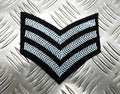 3 Bar Chevron RAF Royal Air Force Arm Badge SGT No1 Dress - New