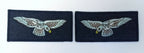RAF Royal Air Force Shoulder Badges No1 Air Force Dress Swooping Eagles Left and Right
