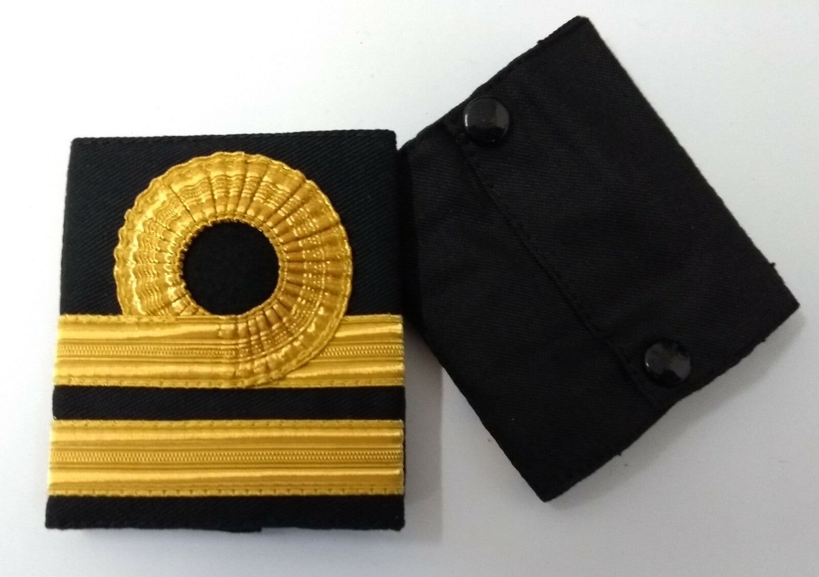 Genuine British Issue Royal Navy Lieutenant Gold Lace Rank Slides RN