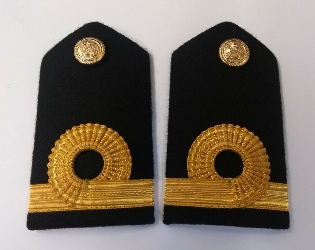 Genuine Canadian Naval Female Gold Wire Rank Shoulder Boards Epaulettes LFS9