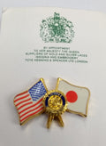 Rotary International Club USA & Japan Twin Flags Lapel Pin Badge - NEW