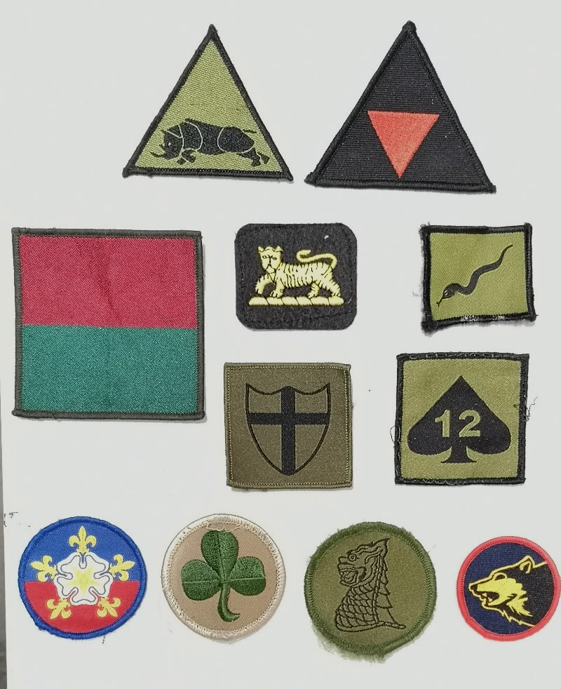 Various TRF Tactical Recognition Flashes British set of 11