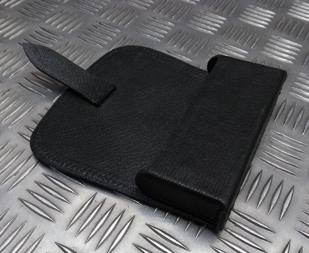 Cross Belt Pouch Subdued Grain Leather Black & Bands Issue No Fixings