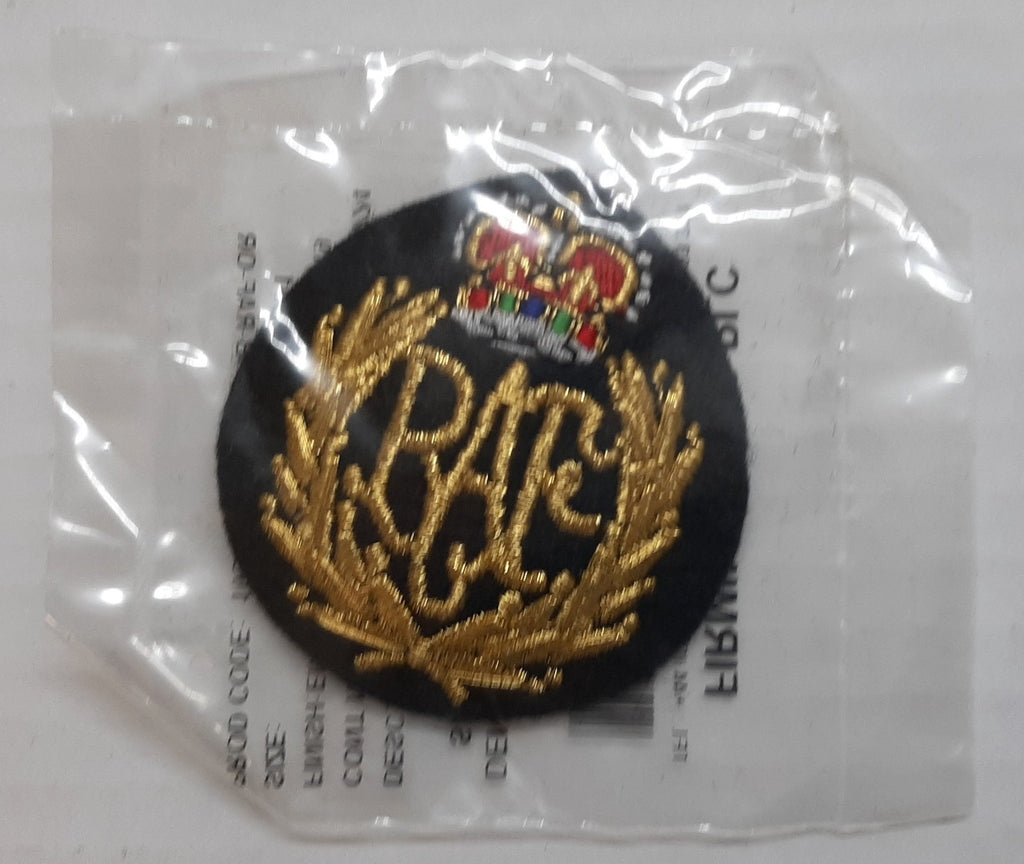 Cap Badge OA RAF Royal Air Force (Other Airman) Embroidered Hat Patch Badge