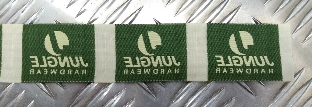 Genuine Vintage Jungle Hardwear Clothing Label With The jungle logo Never Sewn