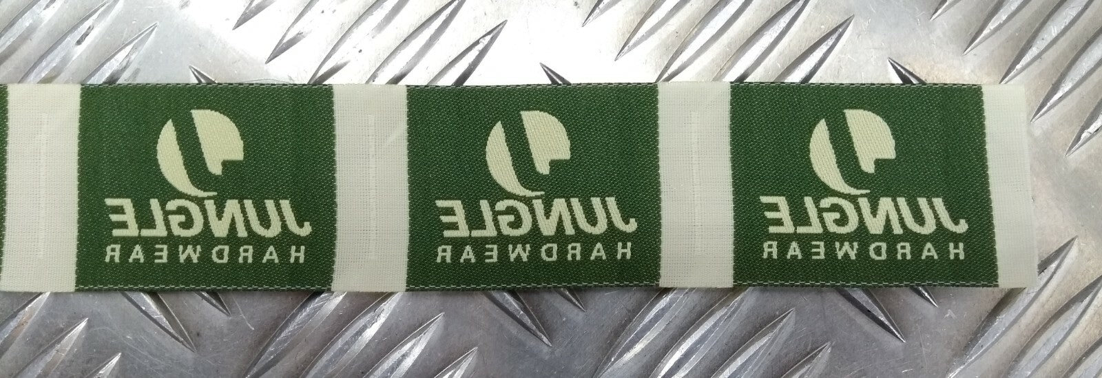 Genuine Vintage Jungle Hardwear Clothing Label With The jungle logo Never Sewn