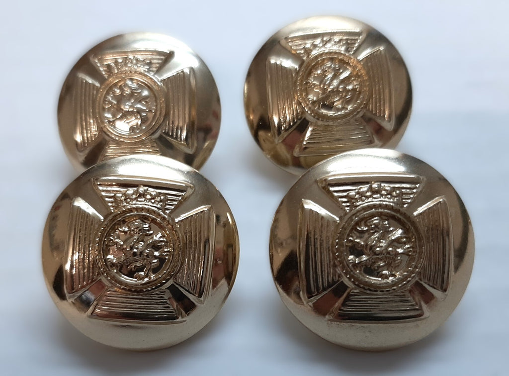 DERR Duke of Edinburgh's Royal Regiment British Army Insignia Buttons Large X4