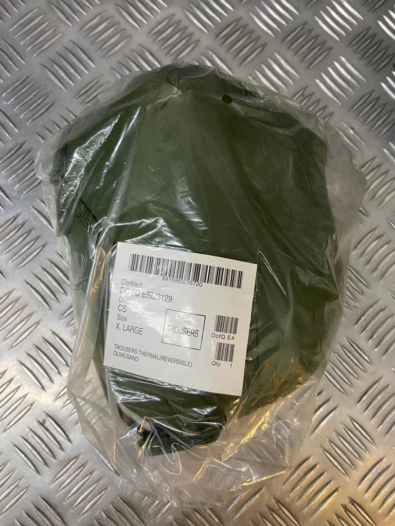 Army Reversible Trouser Cold Weather Softy Green & Sand British- NEW