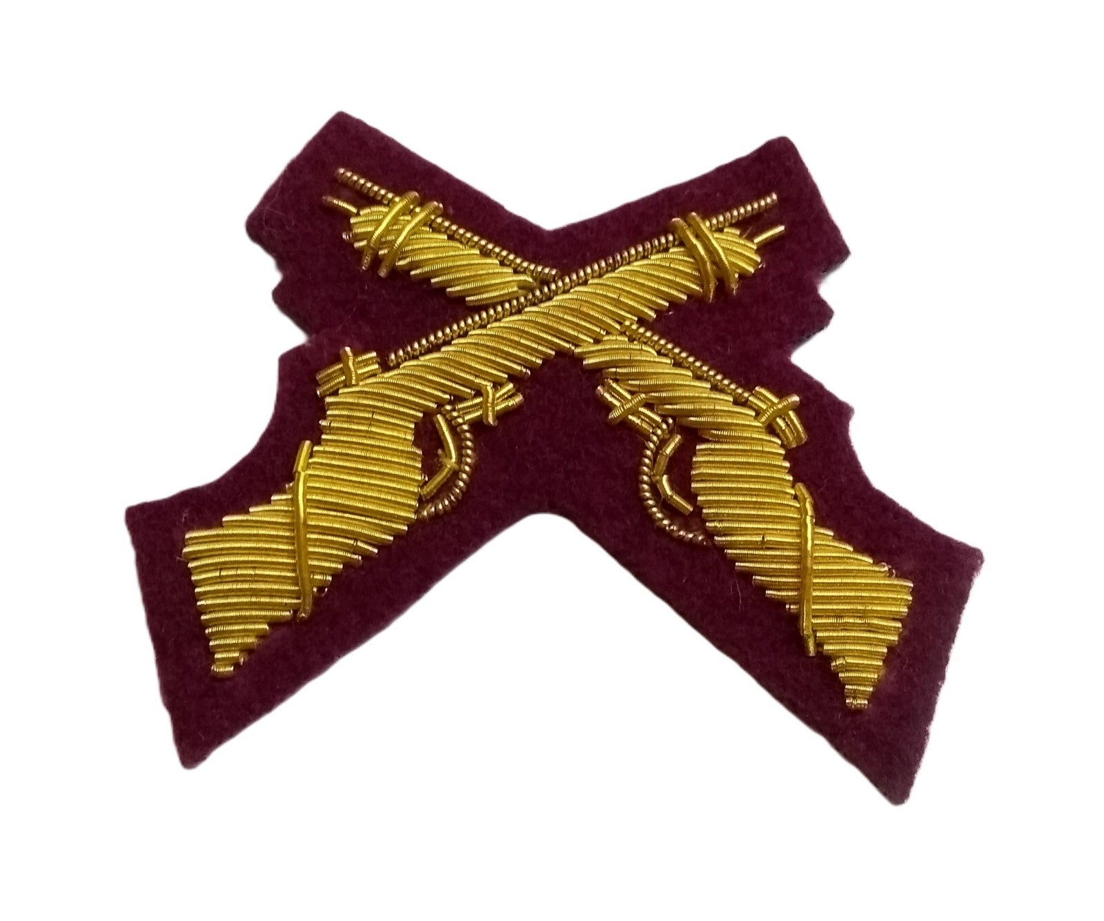 Mess Kit Badge Skill at Arms British Dull Cherry Hand Embroidered Patch