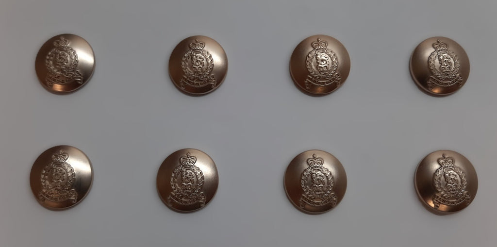 AGC Regimental Buttons SPS X8 Small Size 22L Dress British Army Insignia