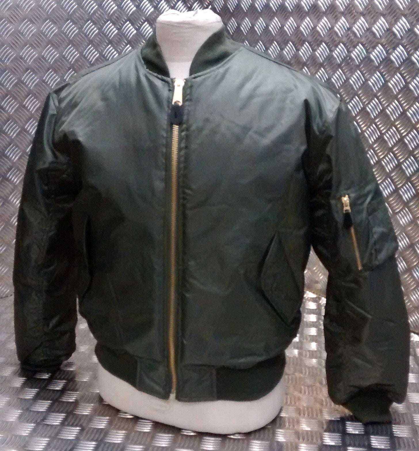 MA1 US Military Style Bomber Jacket Green OD - NEW