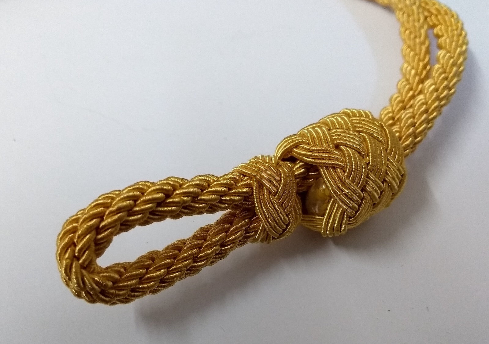 Hat Cord Gold Twisted Issue Officer's Dress Cap Adjustable Made in UK