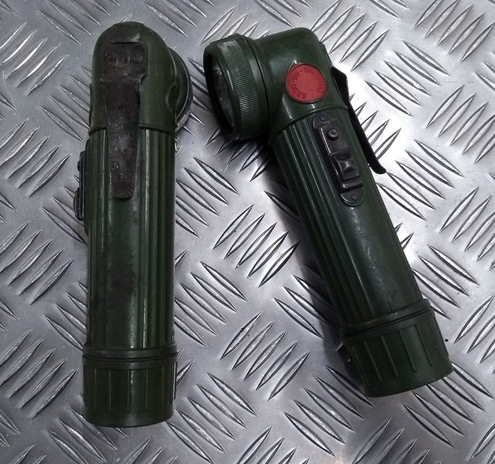 Movie Prop Torch EX British Army Old Pattern Angled Soldiers Combat Flashlight
