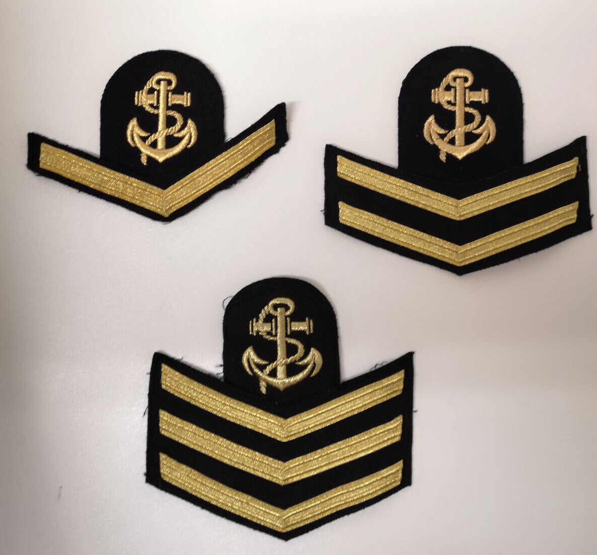 Royal Navy Leading Rate Seaman Patch with Good Conduct Chevrons / Stripes