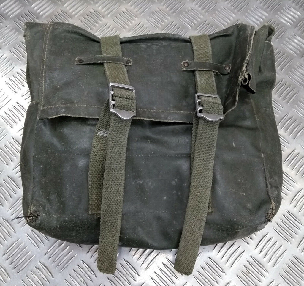Genuine Vintage Army Webbing Set / Battle Pack Belt And Pouches Heavy PVC G2