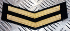 Genuine British Naval Royal Navy RN Gold Chevrons Patch badge - Brand New