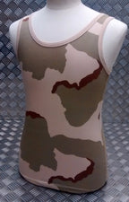 100% Cotton US Tri Desert Camo Sleeveless Vest Singlet Tank Top All Sizes