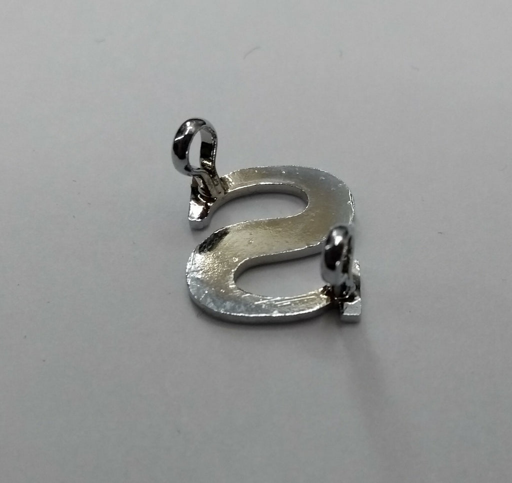 British Made ⅝" Shoulder Board & Epaulette Chrome Shank loop Letters