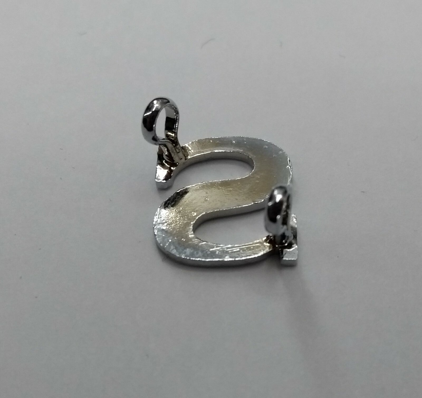 British Made ⅝" Shoulder Board & Epaulette Chrome Shank loop Letters