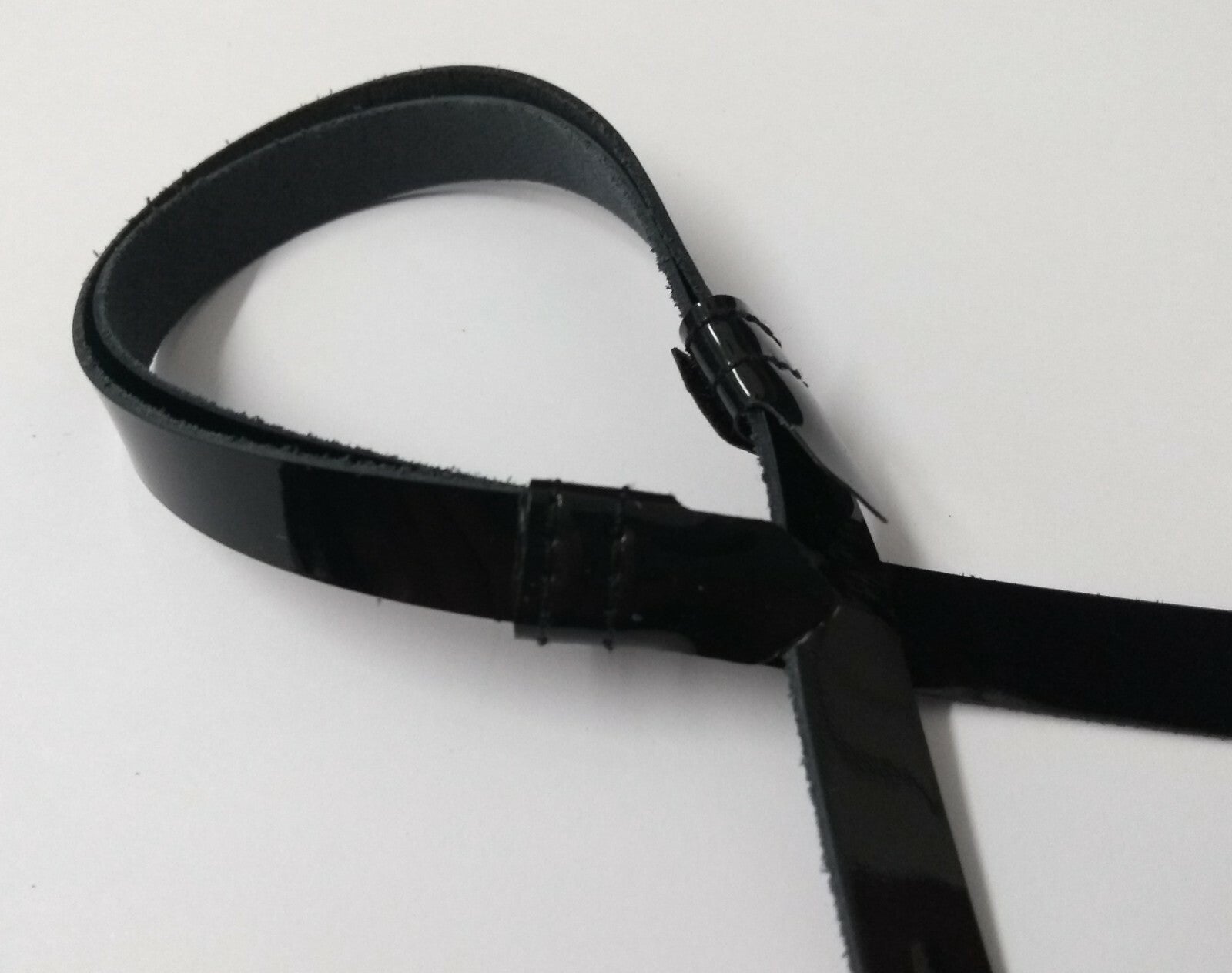 Dress Hat 9.6mm Adjustable Patent Leather Chin Strap