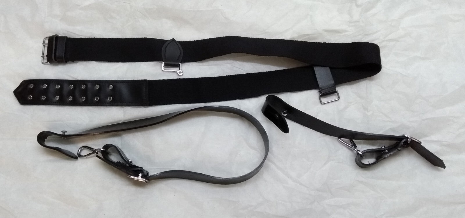 Belt The Rifles Reg Black Ceremonial Waist Belt With Kicking Straps