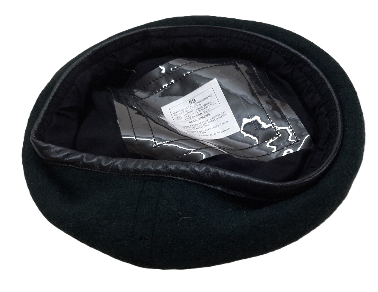 The Rifles Beret Green / Light Infantry British Army 100% Wool Without Insignia