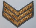 Mess Kit Chevrons Sergeant 3 Gold Bar Grebe Grey British Army Old Pattern SGT