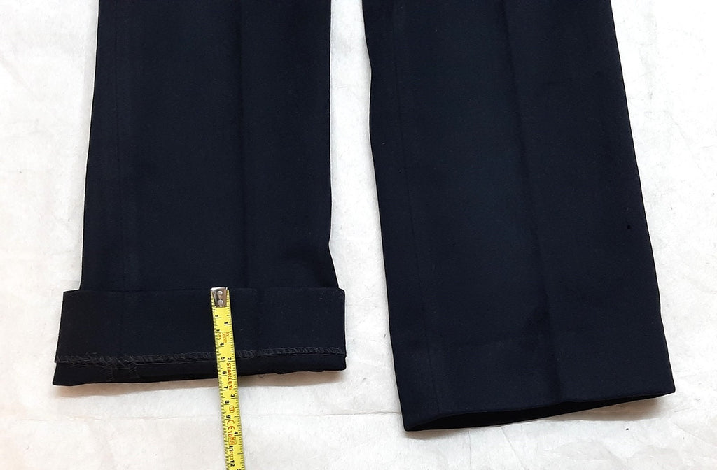 Vintage Naval Trousers Wool by Moss Bros British Royal Navy Officers Waist 31"
