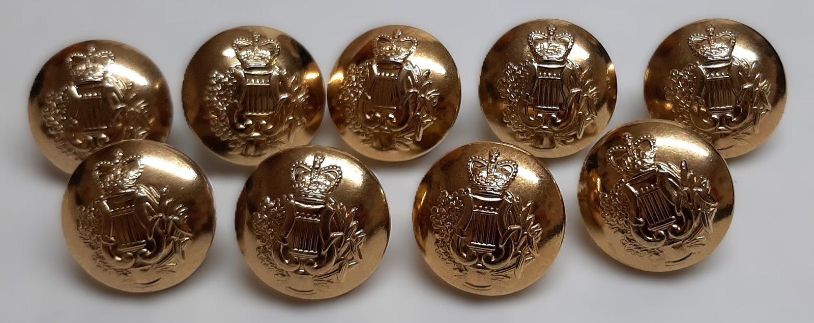 Corps of Army Music British Insignia Gilt Ring Back Shank Buttons No1 Issue 30L