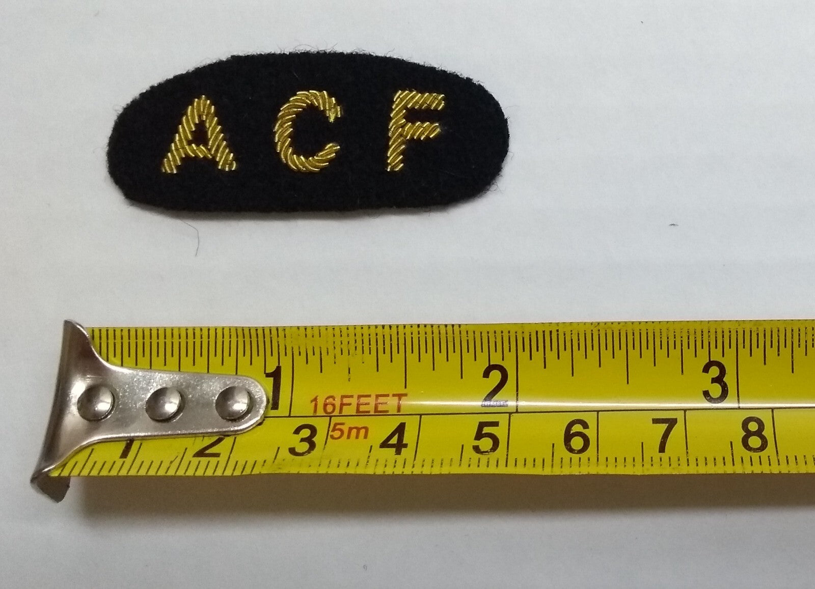 Mess Kit Badge ACF Cadet British Army Hand Embroidered Shoulder Patches 1 Pair