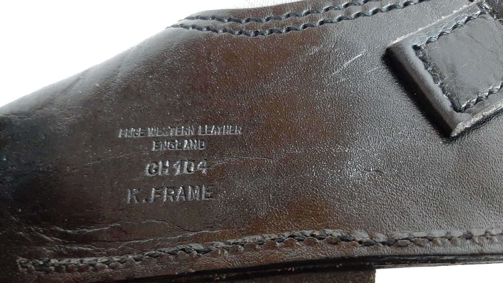 Vintage PWL Holster Rig Price Western Leather K Frame Concealed Carrier CH104