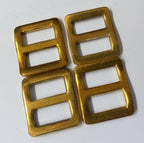 Brass Wave Buckles British Issue Small 1/2" Webbing Straps X4 STD262