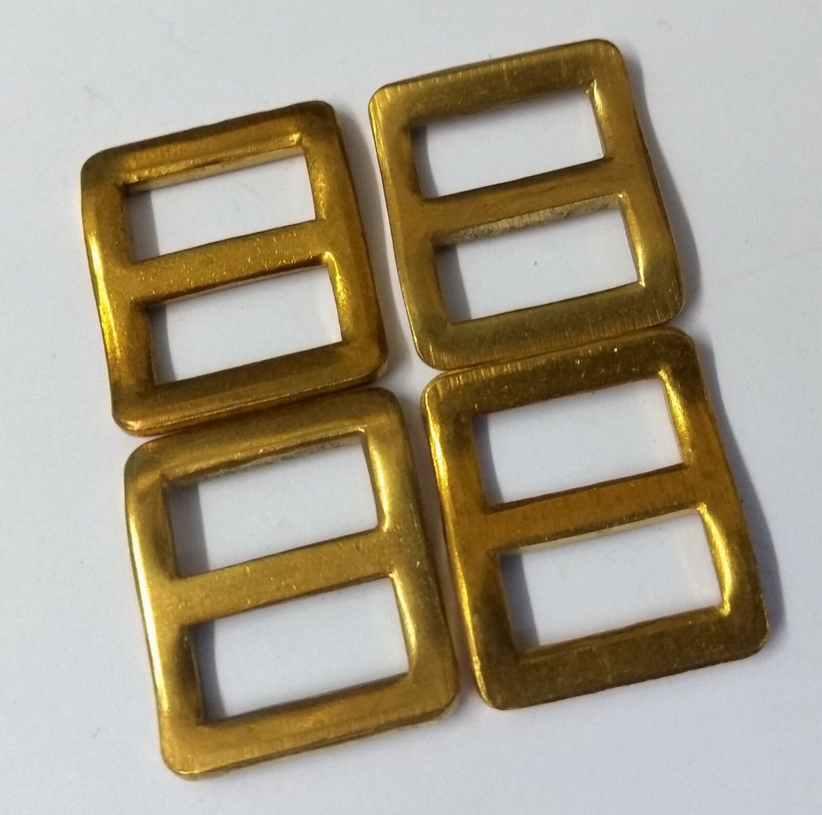 Brass Wave Buckles British Issue Small 1/2" Webbing Straps X4 STD262