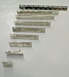 Miniature Size Medal Mounting Brooch Bars Assorted Sizes 1 - 10 Space NEW