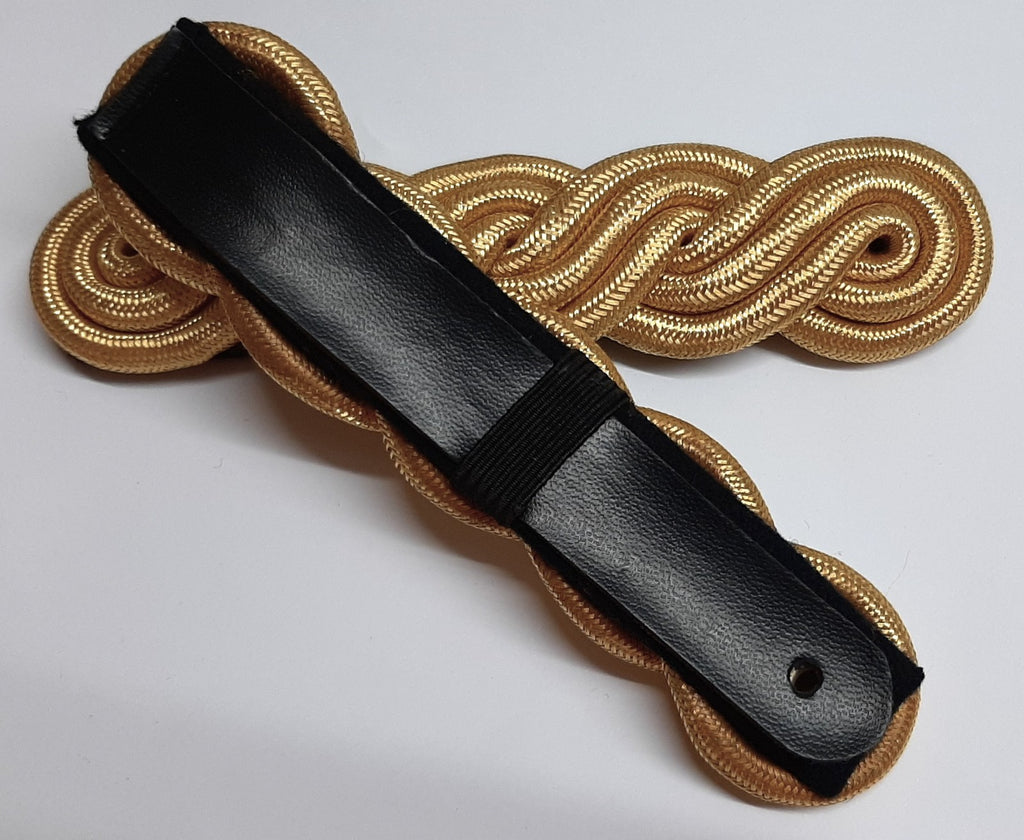Officers Shoulder Cords British Made 3 Ply Gold Coloured Cord Army Pattern