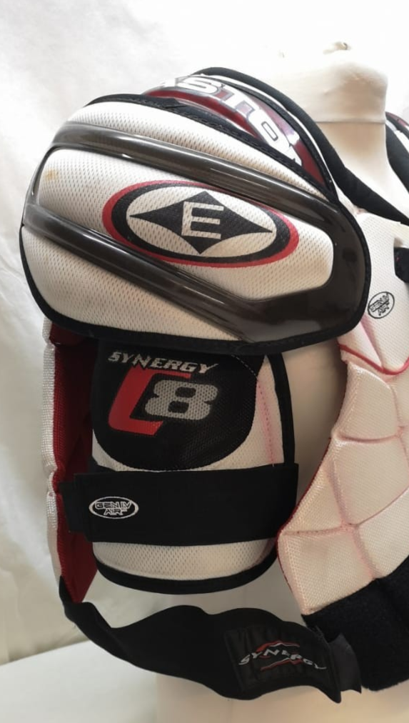 Easton Spine Tec Body & Shoulder Protector GEN IV SP Synergy C8SR XL White Black