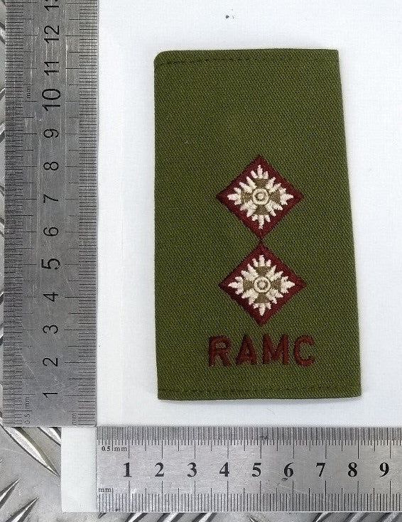 Royal Army Medical Corps Rank Slides Various Ranks & Camo Genuine British Army