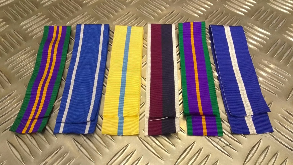 Medal Ribbons Various Campaigns and Types 10" Length