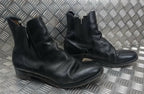 Genuine British Officers Chelsea Boots Black Leather Ceremonial Faulty