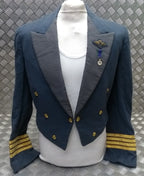 RAF Royal Air Force Vintage Mess Jacket Airforce Blue Grey OFC With Braided Cuffs