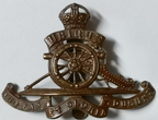 Vintage Royal Artillery King's Crown Hat Badge British Army issue Old Pattern
