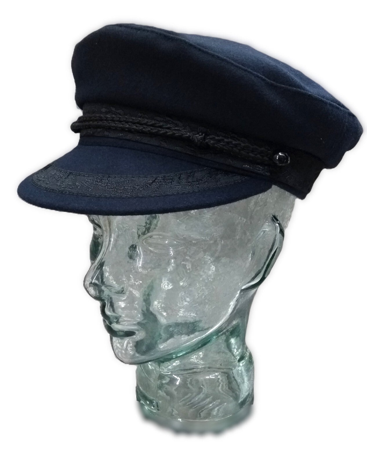Maritime Sailor Cap, Naval Breton Type Greek Fisherman & Yachtsman Boating Hat