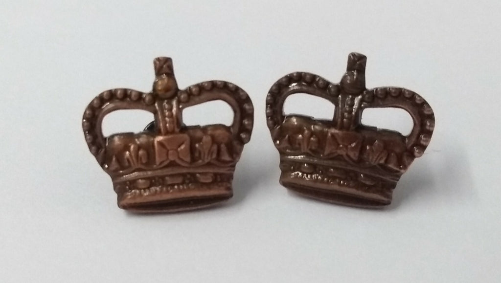 Shoulder Crowns Bronze 3/8" Subdued OFCs Crown 1 Pair NEW old Stock