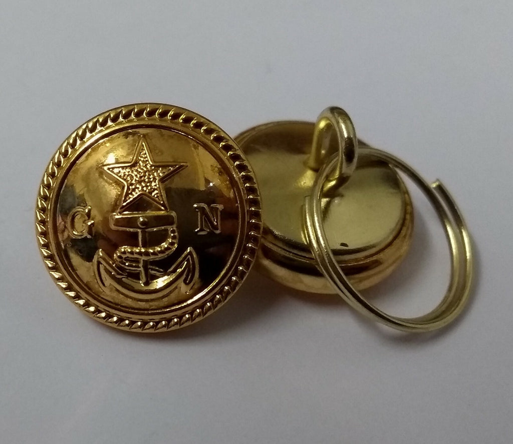 GN Naval OFC Buttons Ring Back Dress With Rope Edged Anchor