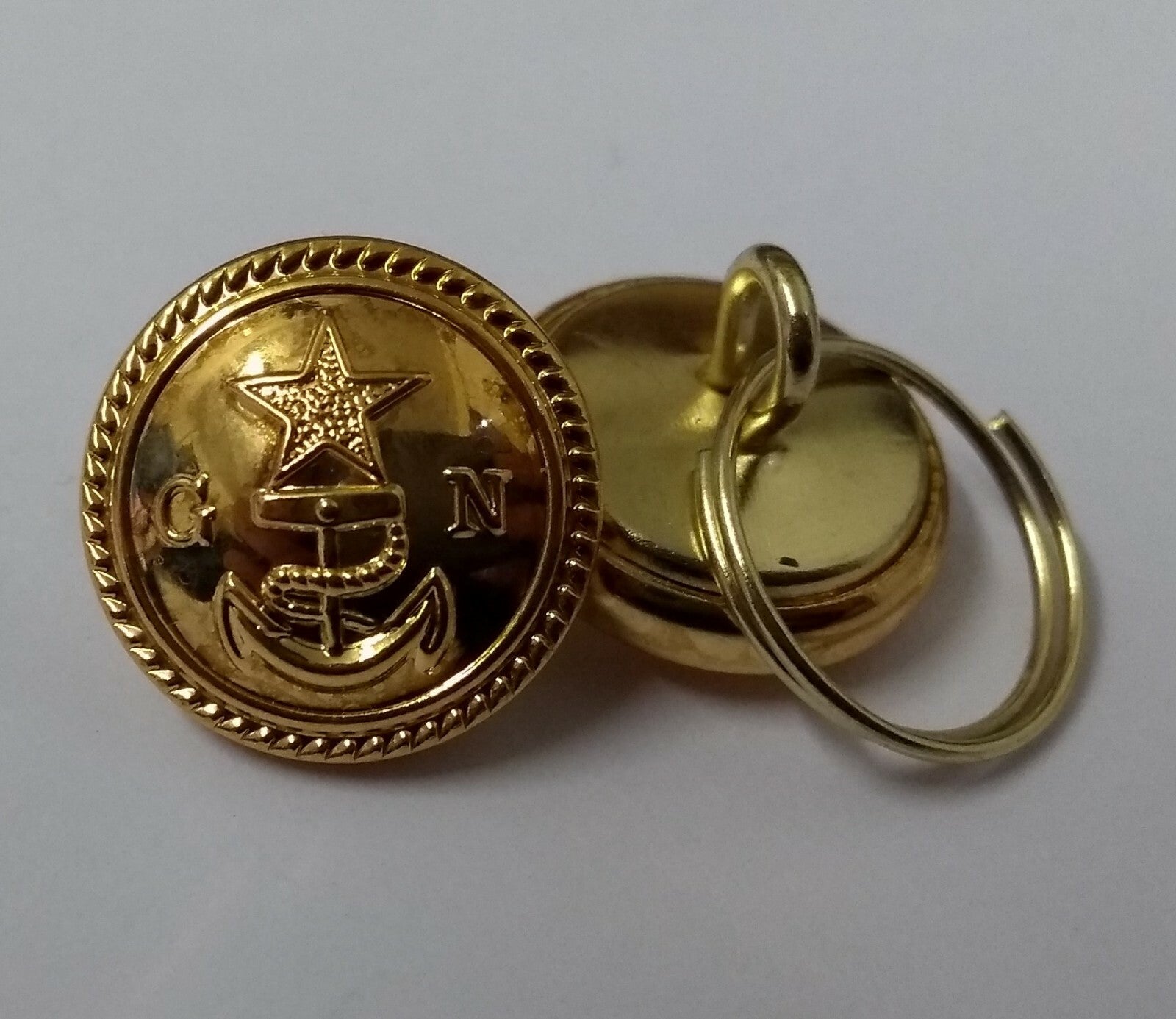 GN Naval OFC Buttons Ring Back Dress With Rope Edged Anchor