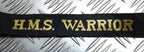 British Navy H.M.S HMS Cap Tally Ribbons for Pork Pie Style Hat - NEW