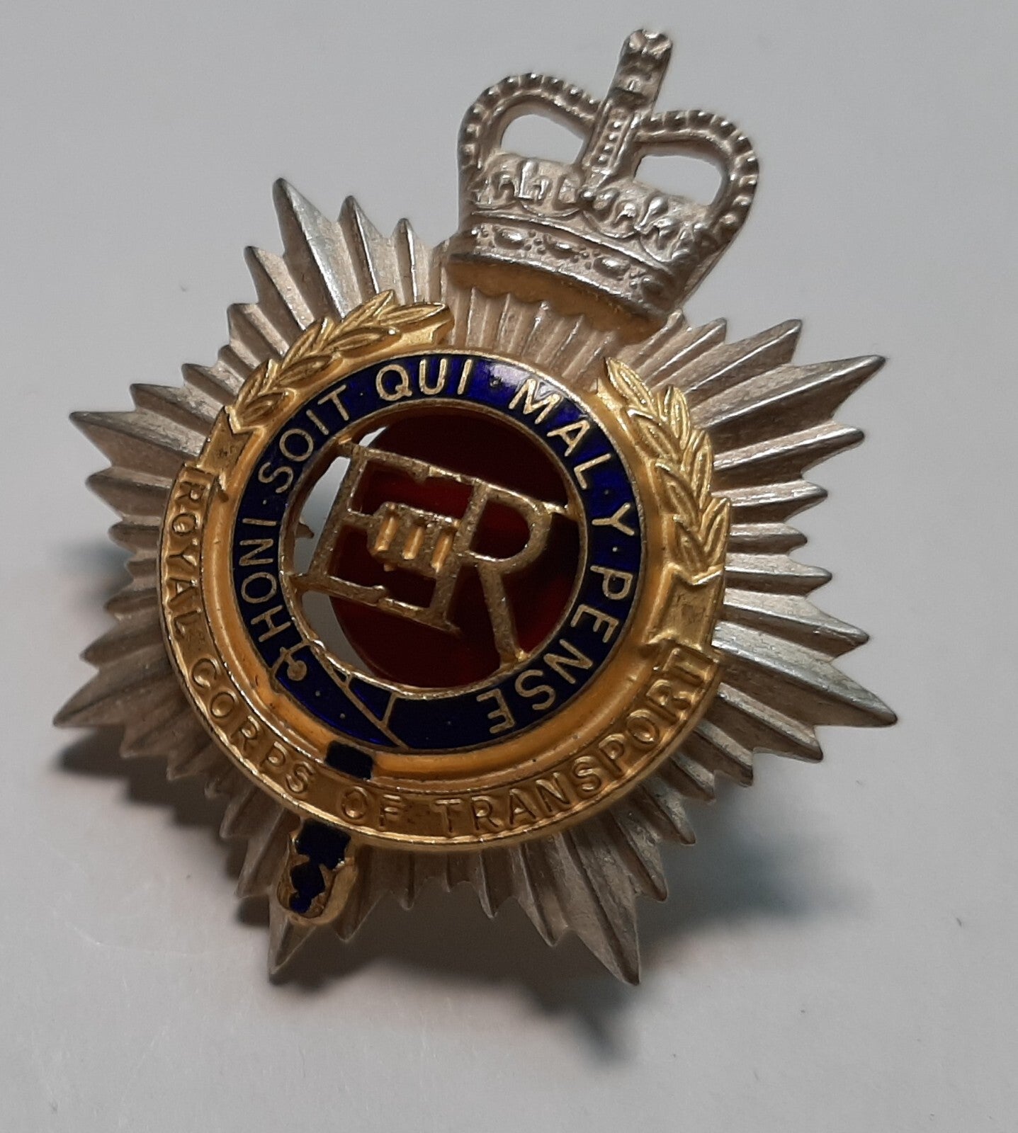 Vintage RCT Hat Badge British Army Old Pattern The Royal Corps of Transport