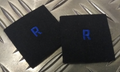 Naval Reserve Patches Blue "R" on Black Felt 1 Pair British Navy Patch - RAFB14